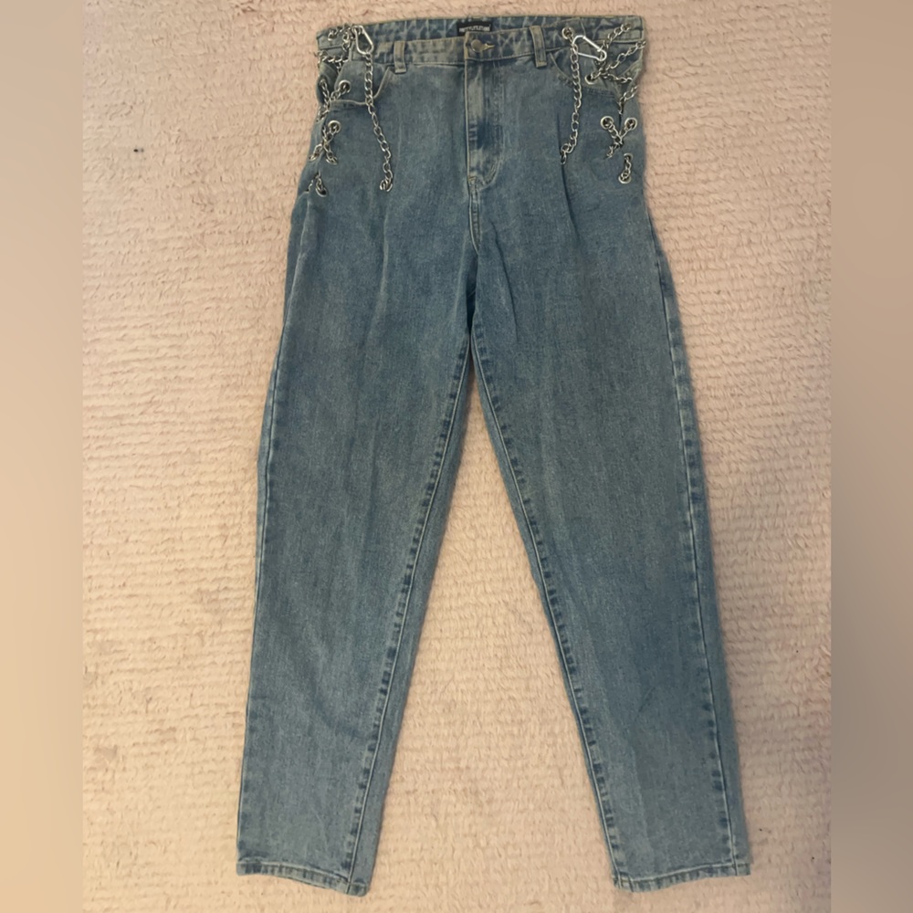 PLT jeans with chains